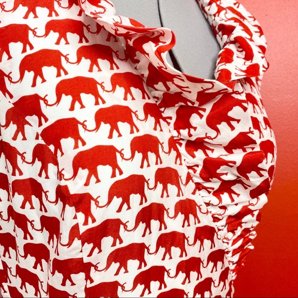 Elizabeth McKay Elephant Red Scotland Dress - Picture 4 of 5